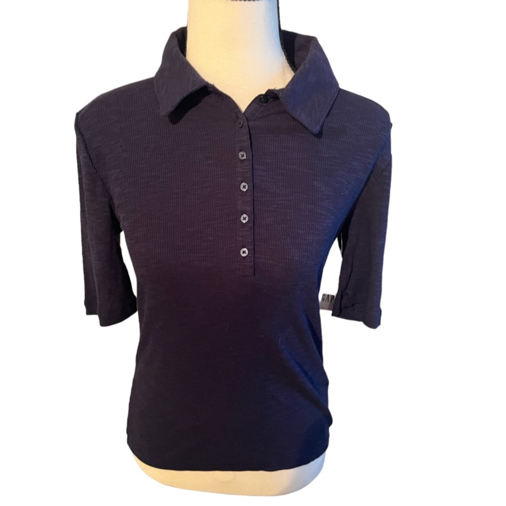 Gap NWT Button Up Polo Shirt in Navy Size XS